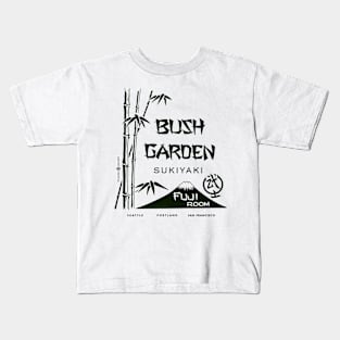 Vintage Seattle Retro Bush Garden Japanese Restaurant Kids T-Shirt